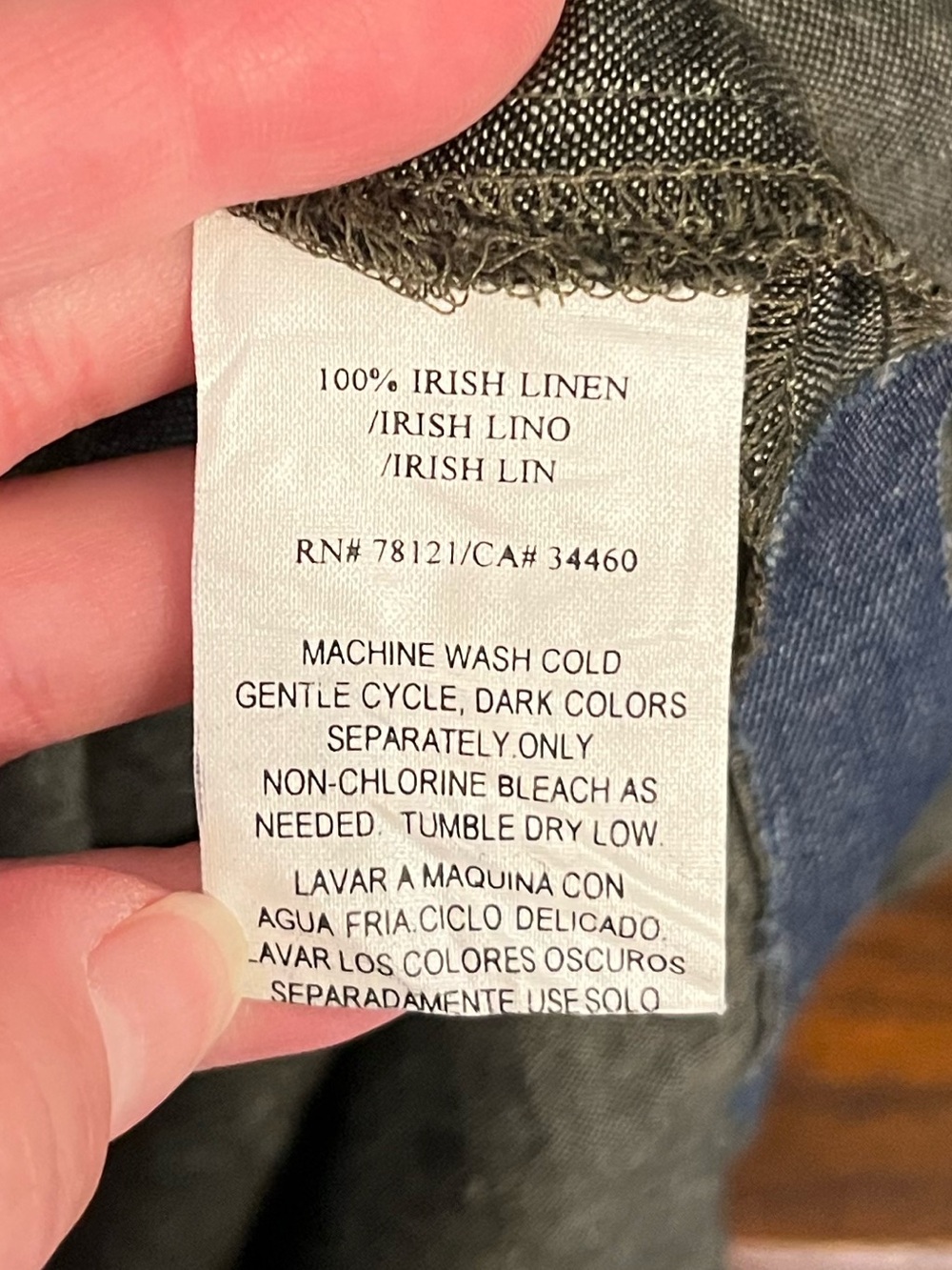Eileen Fisher 3-Piece Irish Linen Gray Jacket, Tank, Skirt, 2X - Picture 14 of 16